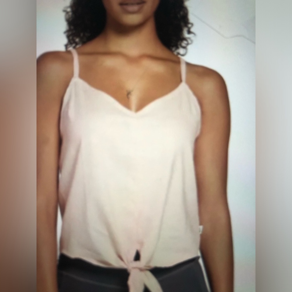The North Face Hillrose Hemp Blend Tank Top Size Large Evening Sand Pink New